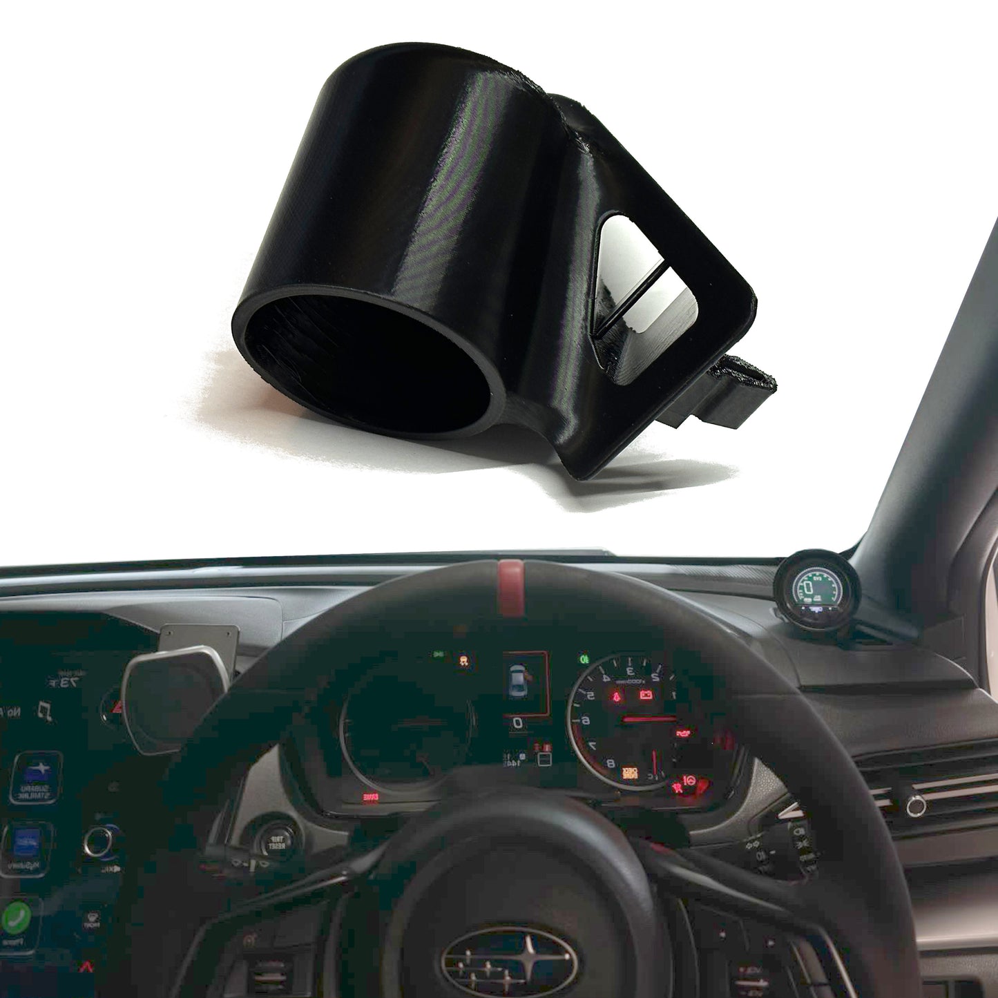 Single gauge pod mount for 2022-2025 Subaru WRX functional defrost vent