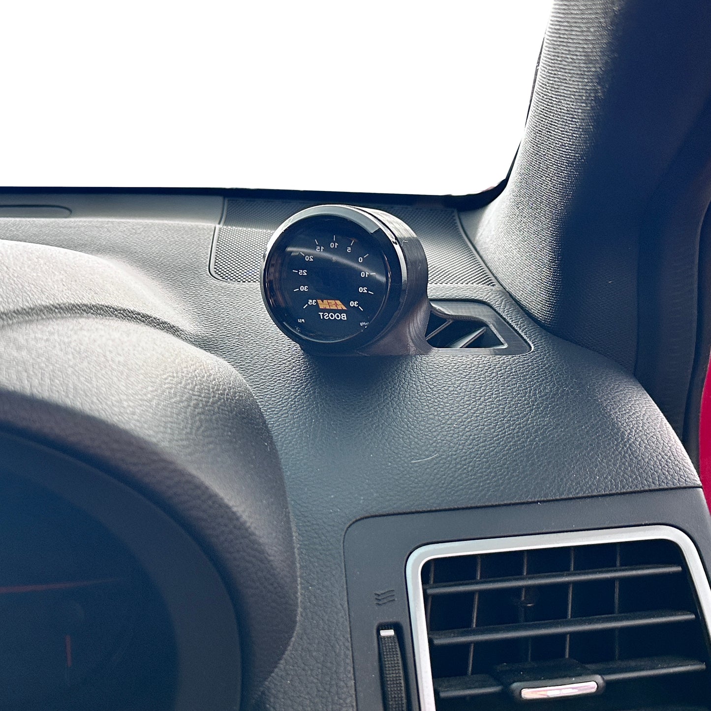 Single gauge pod mount for 2015-2021 Impreza WRX Forester functional defrost