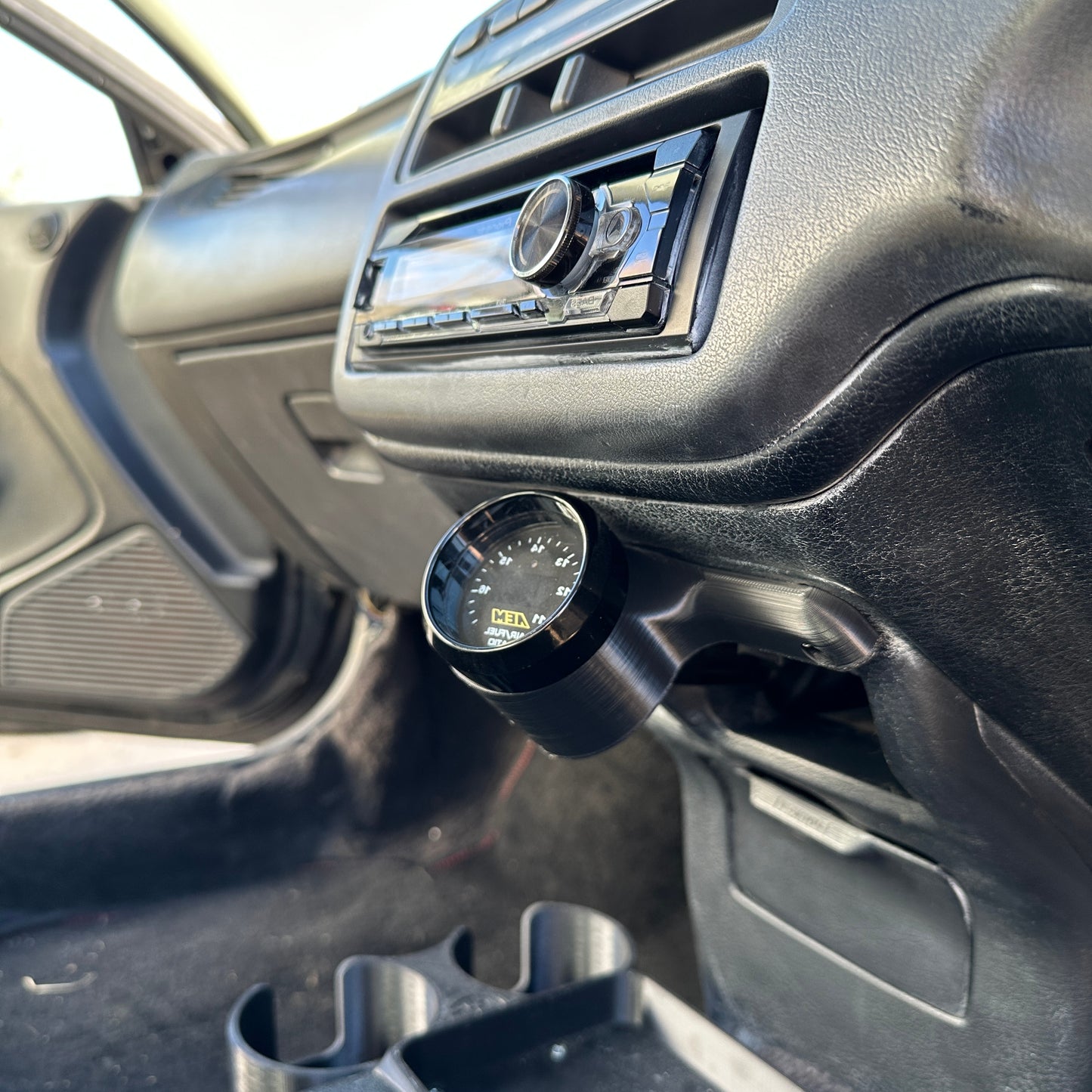 Single gauge pod mount for 1992-1995 Civic EG lower factory bolt on