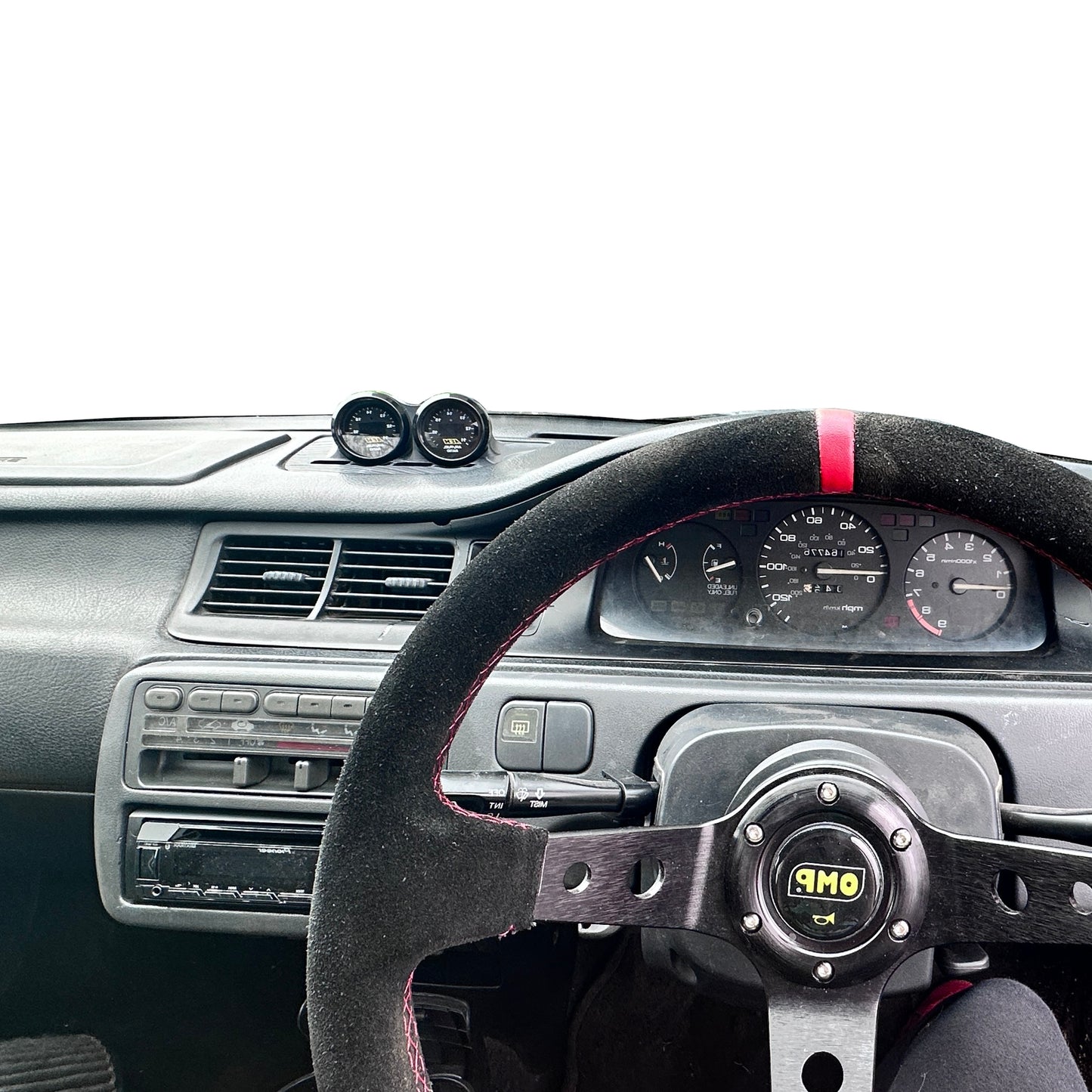 Dual 52mm gauge pod mount for 1992-1995 Civic EG center defrost vent