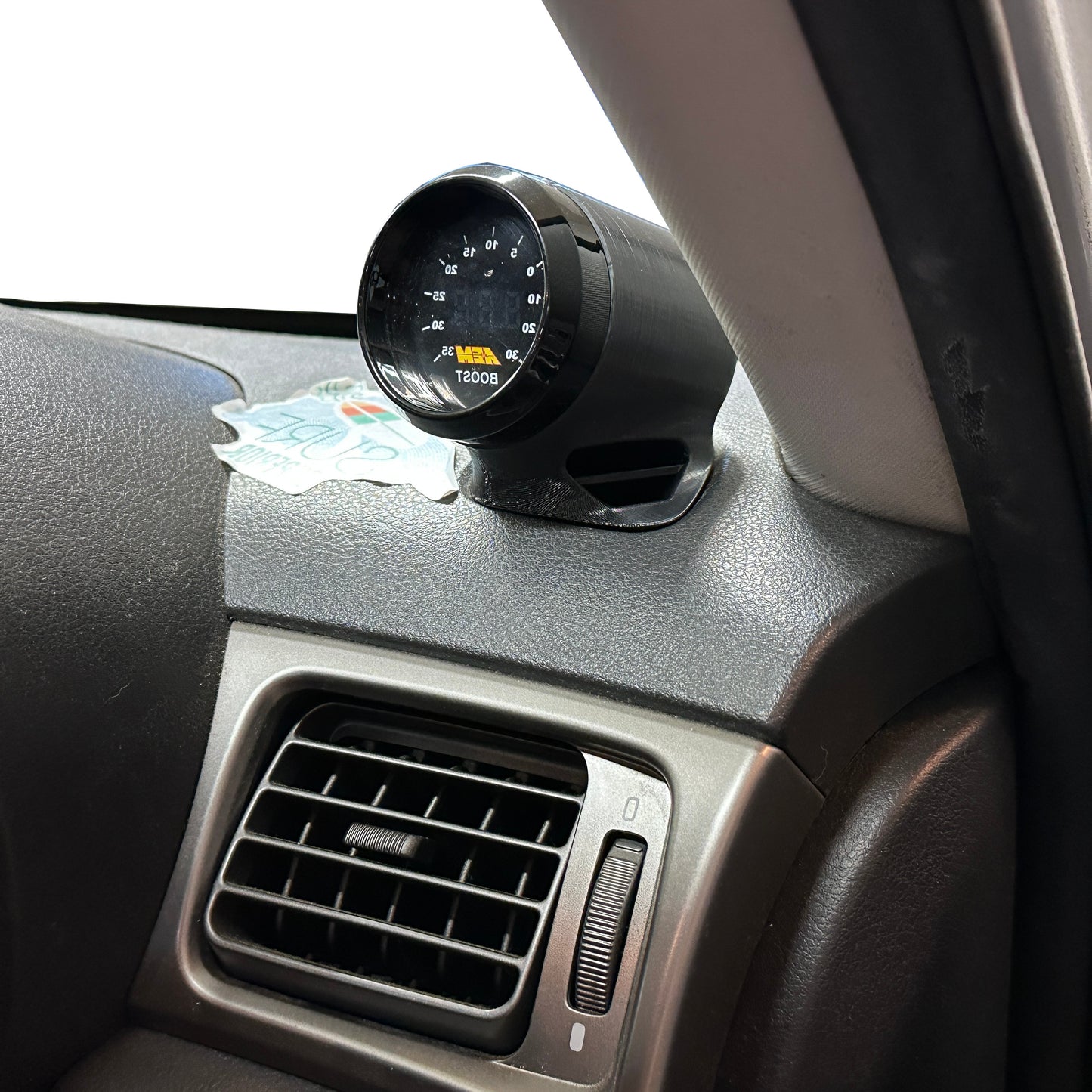 Single gauge pod mount for 2008-2014 Impreza WRX Forester functional defrost