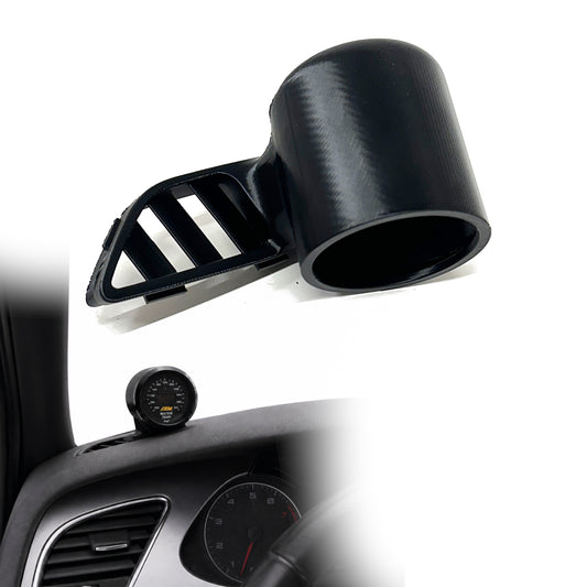 Single gauge pod for Audi A4, S4 2009-2016 functional defrost vent 52mm