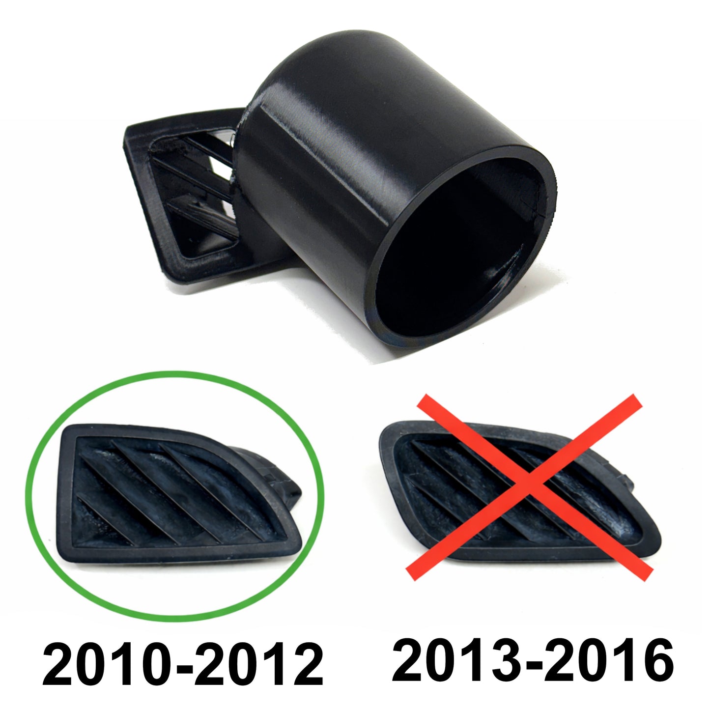 Single gauge pod mount for 2010-2012 Hyundai Genesis Coupe Defrost vent
