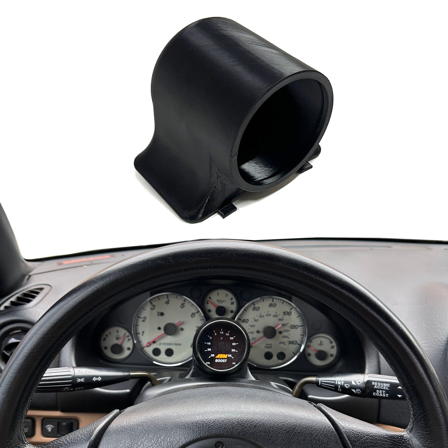 Single Steering Column Gauge Pod for Miata NB 1998-2004 MX5