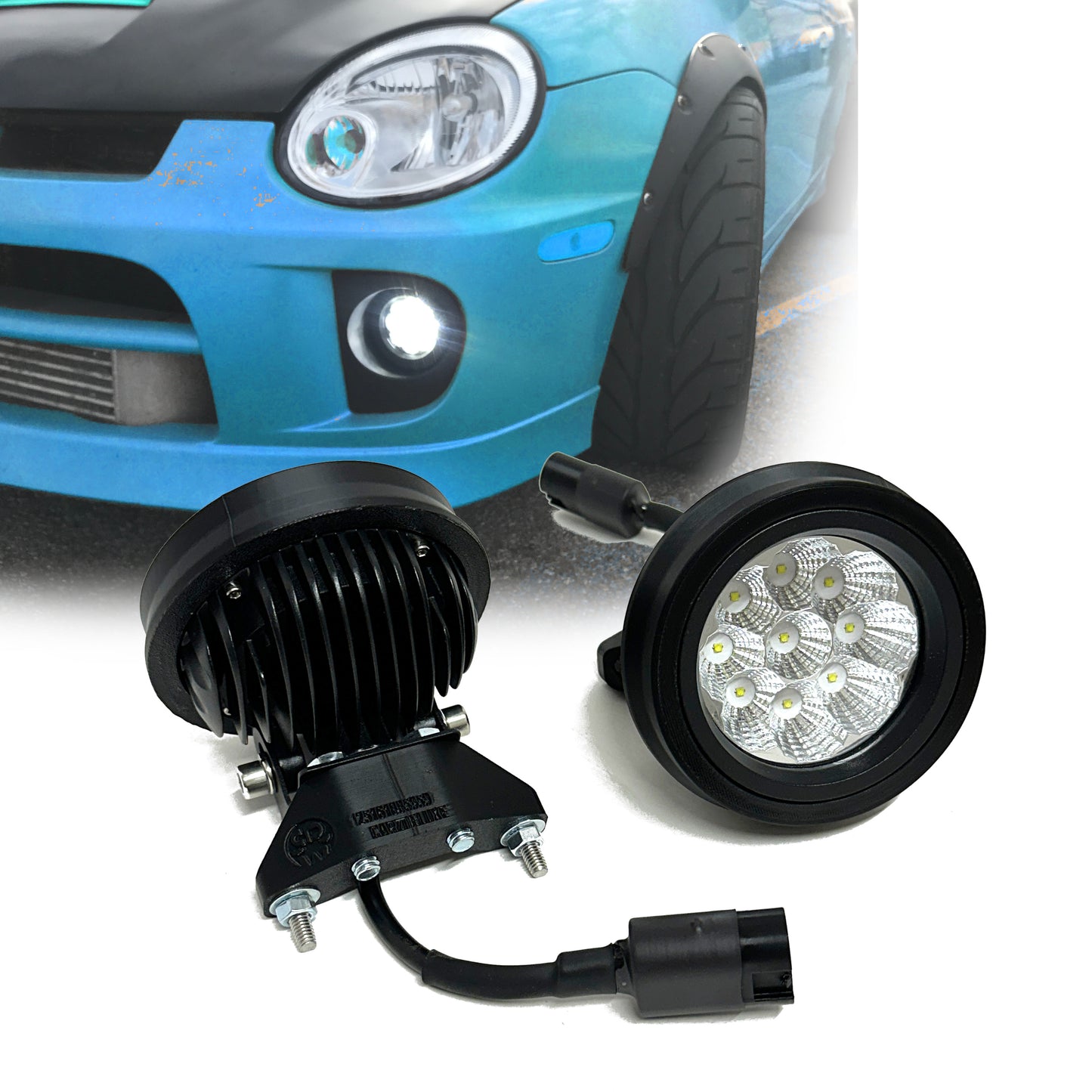 LED fog light upgrade for 2003-2005 SRT4 Neon Plug and play