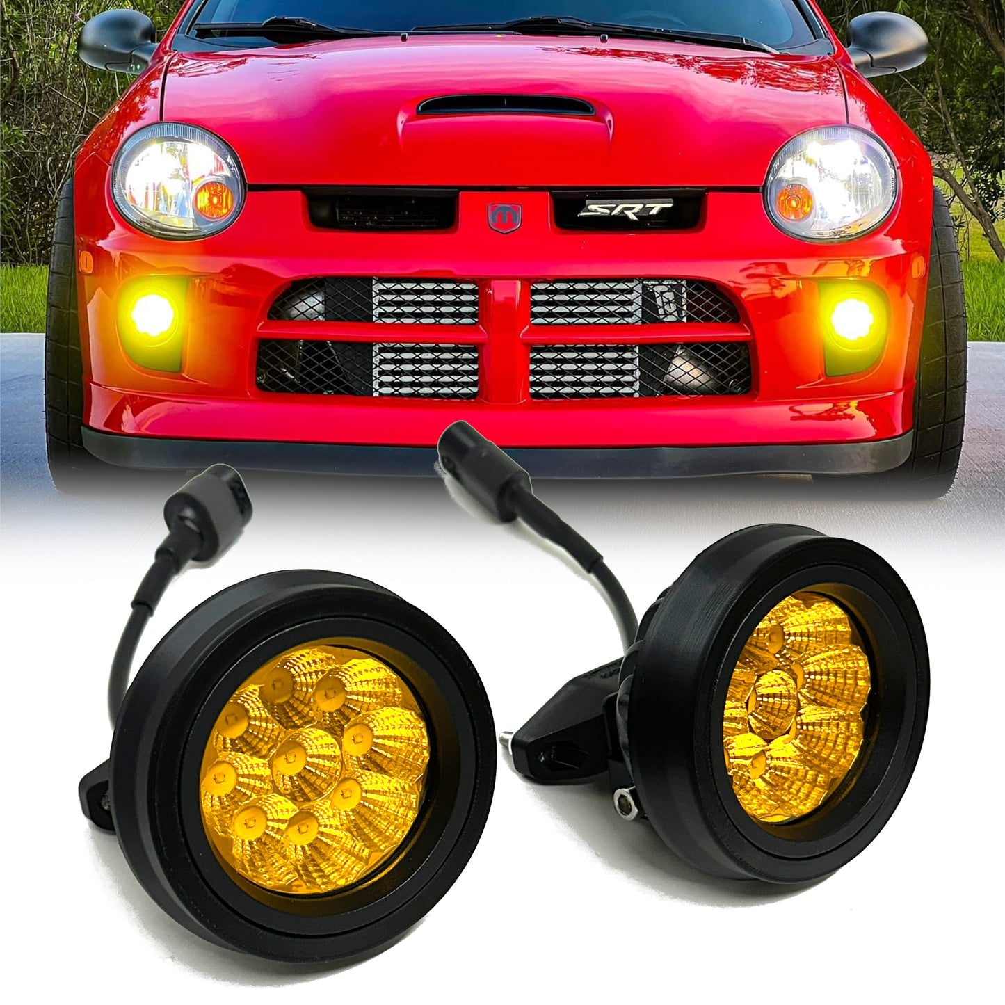 LED fog light upgrade for 2003-2005 SRT4 Neon Plug and play