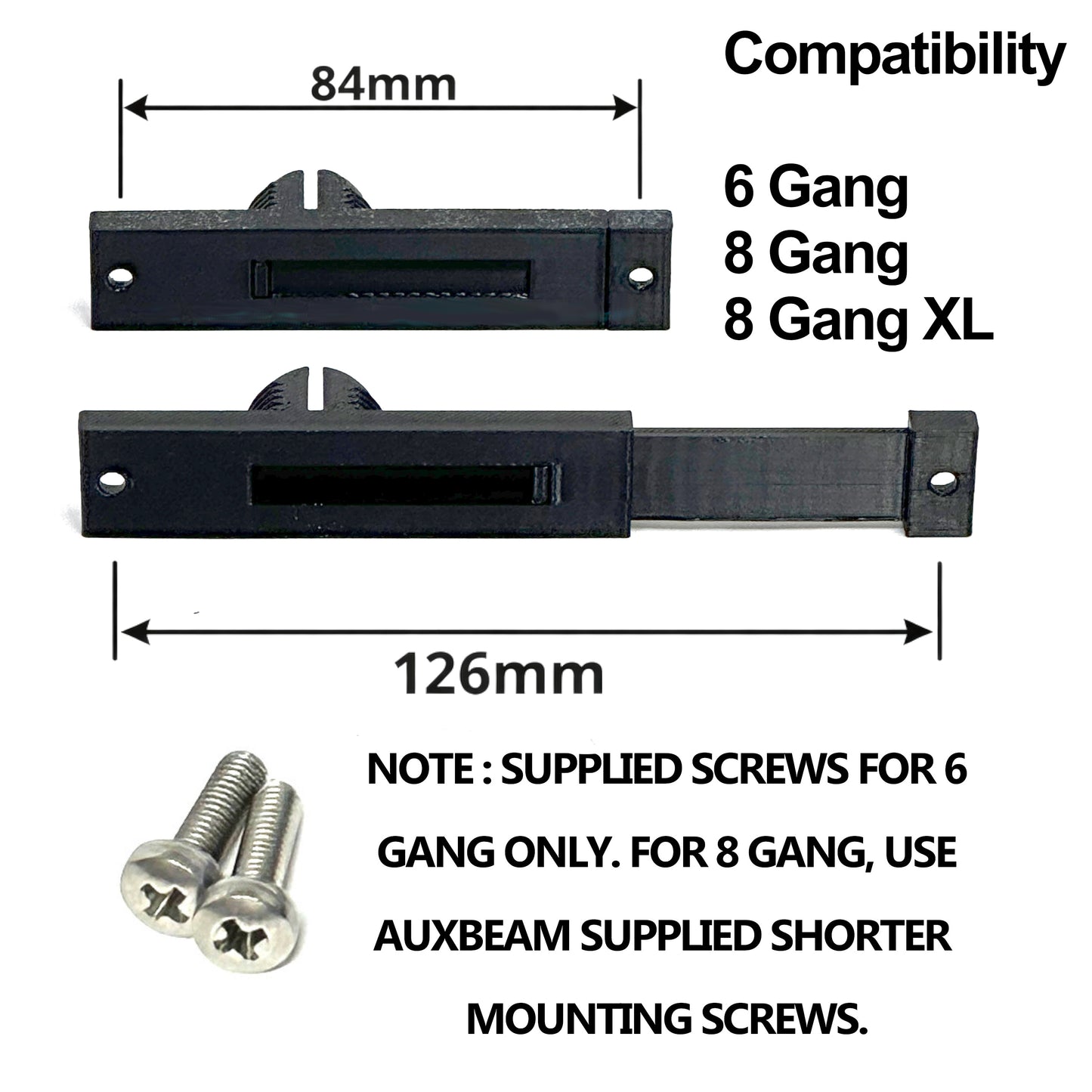 Custom Auxbeam mount for 2019-2025 Ram defrost vent 6 or 8 gang