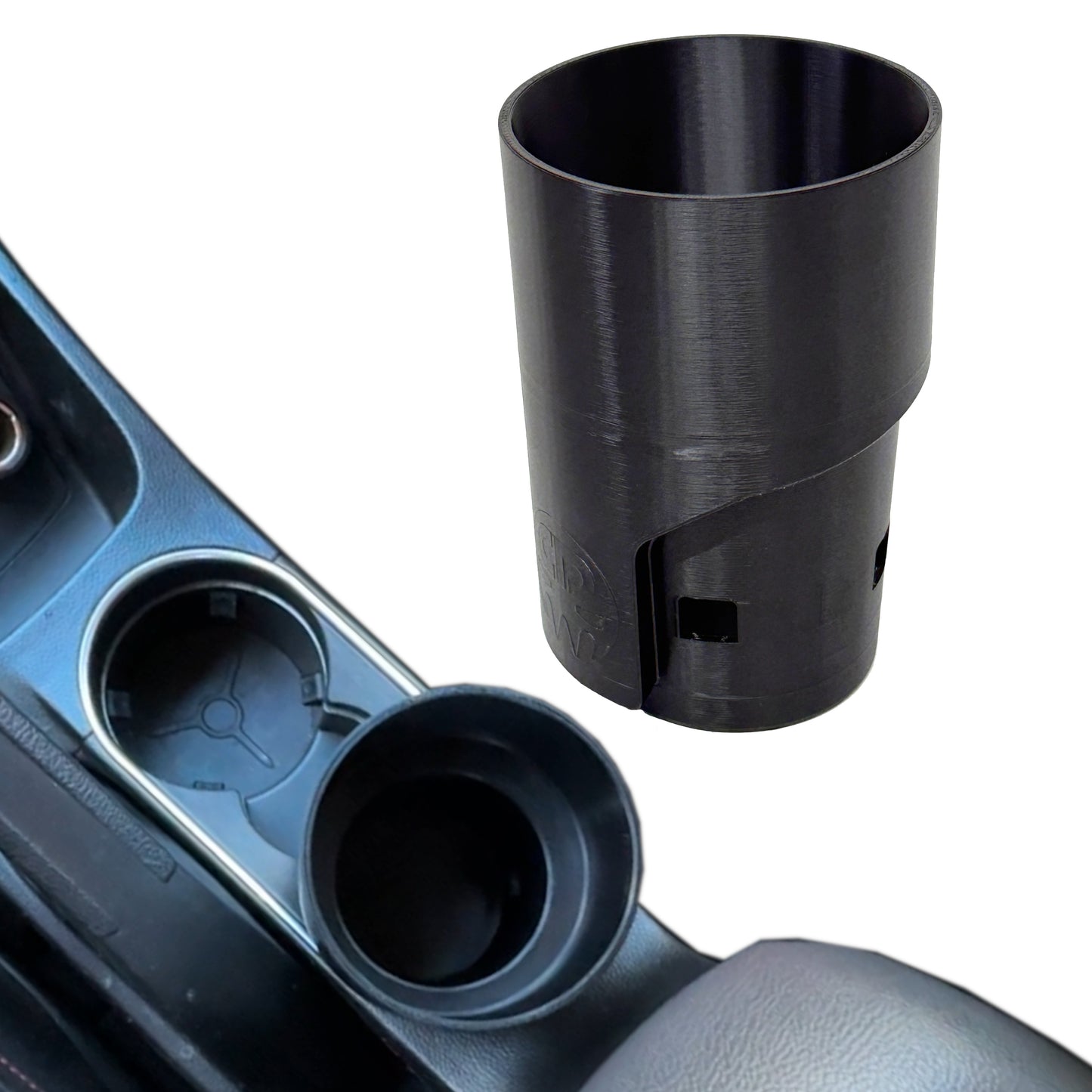 Cup holder upgrade for 2014-2019 Fiesta for large drinks 3-3/8" diameter