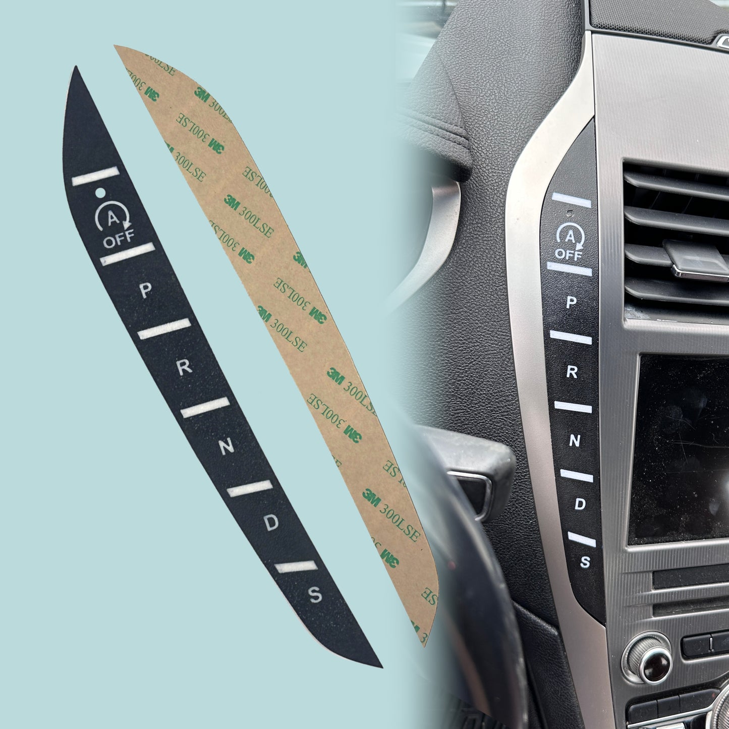Shift Button Cover Overlay For Lincoln MKZ 2013-2020 Interior Accent
