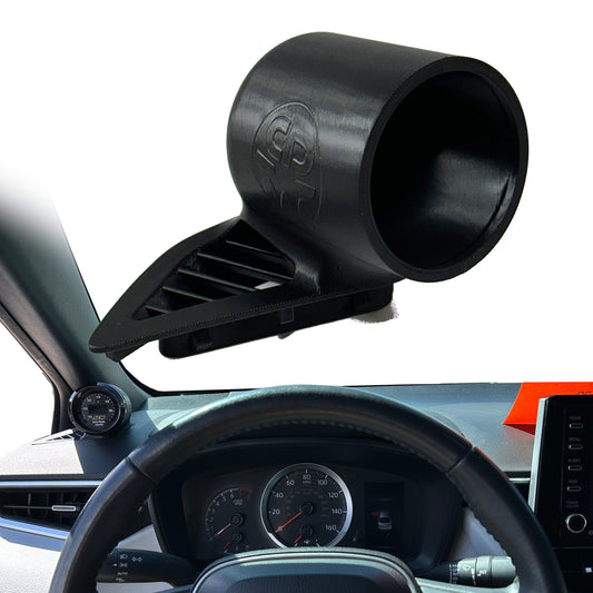 Single gauge pod mount for 2019-2026 Toyota Corolla GR functional defrost vent