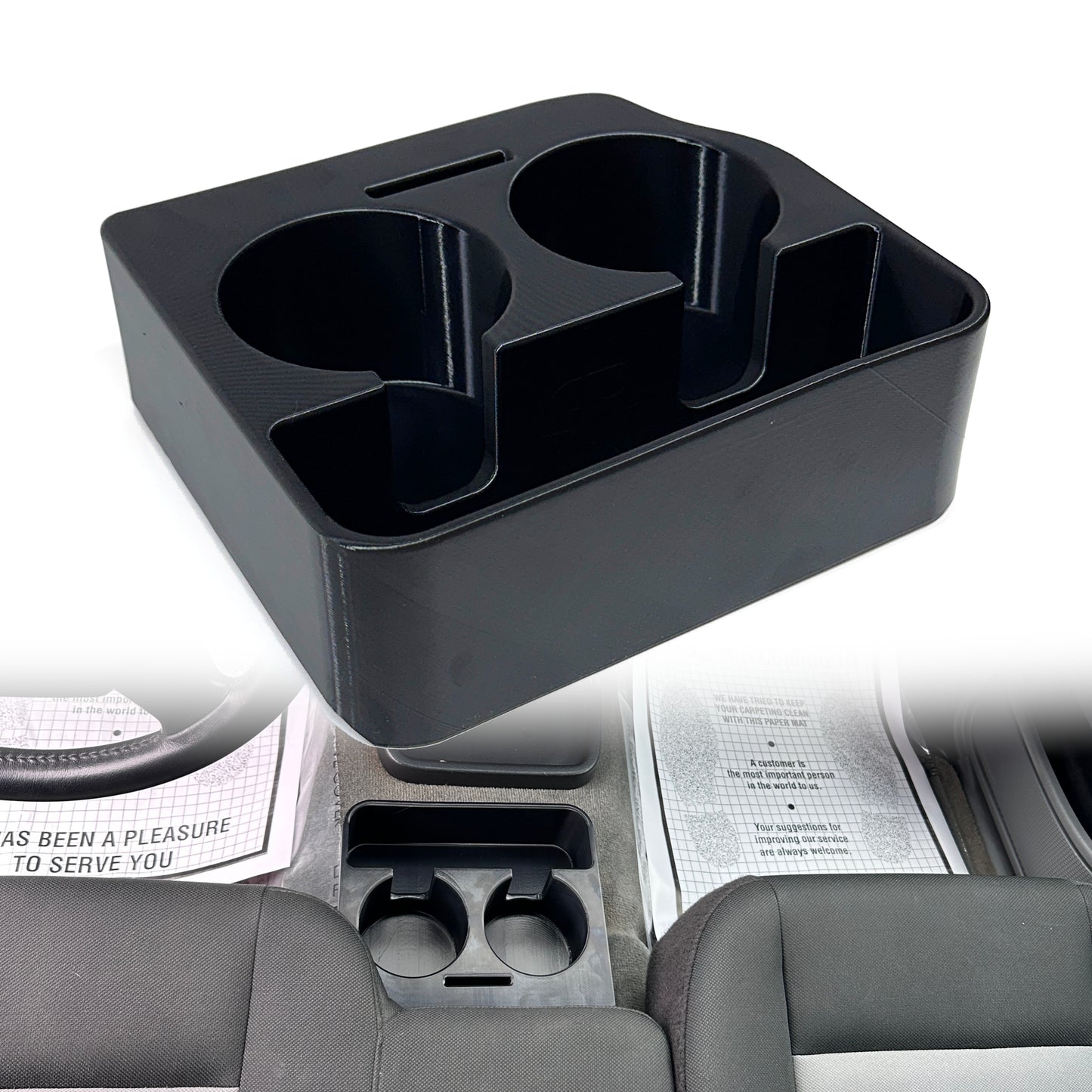 Cup Holder Storage Tray Upgrade for 2005-2011 Ford Ranger (AT)