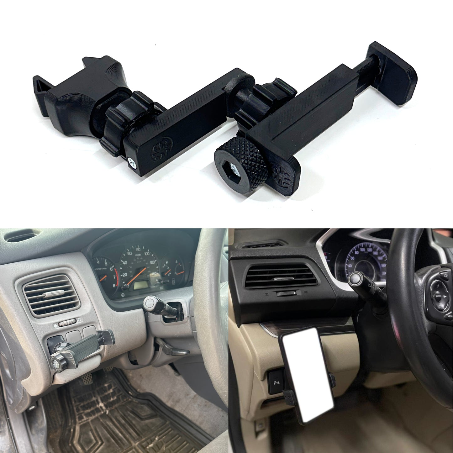 Blank button phone mount for 1998-2002 Accord and 2012-2016 CR-V