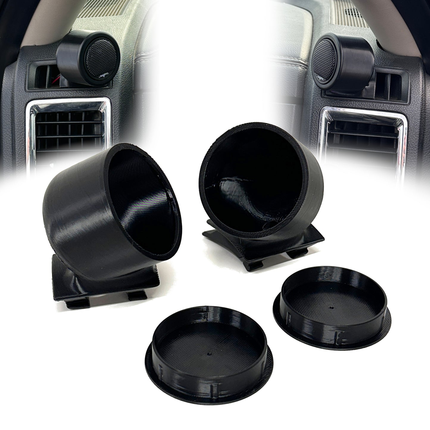 Tweeter pods for 2010-2018 Ram defrost vent