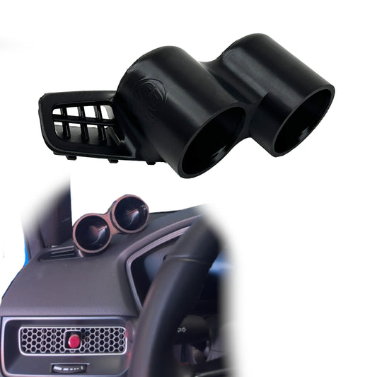 Dual gauge pod mount for 2022-2026 Civic 11th gen functional defrost vent