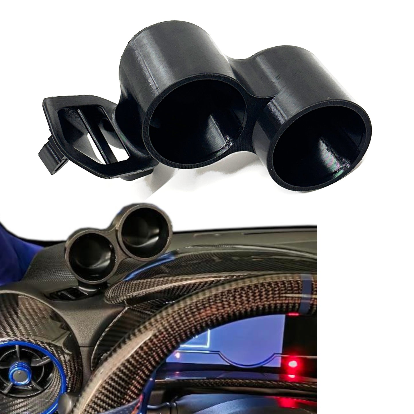 Dual gauge pod mount for GR86 BRZ 2022-2027 functional defrost vent