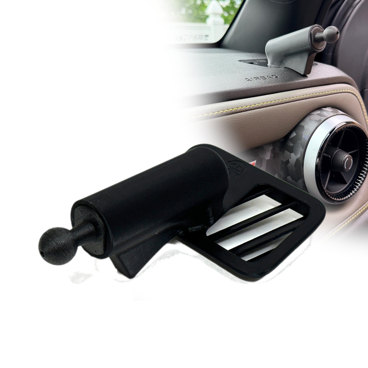Custom phone mount for 2023-2026 Colorado GMC Canyon functional vent holder