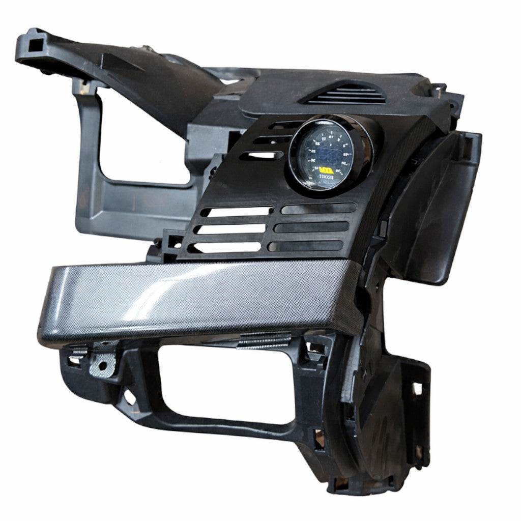 Single gauge pod mount for EVO X 2008-2017 Lancer functional vent cover trim