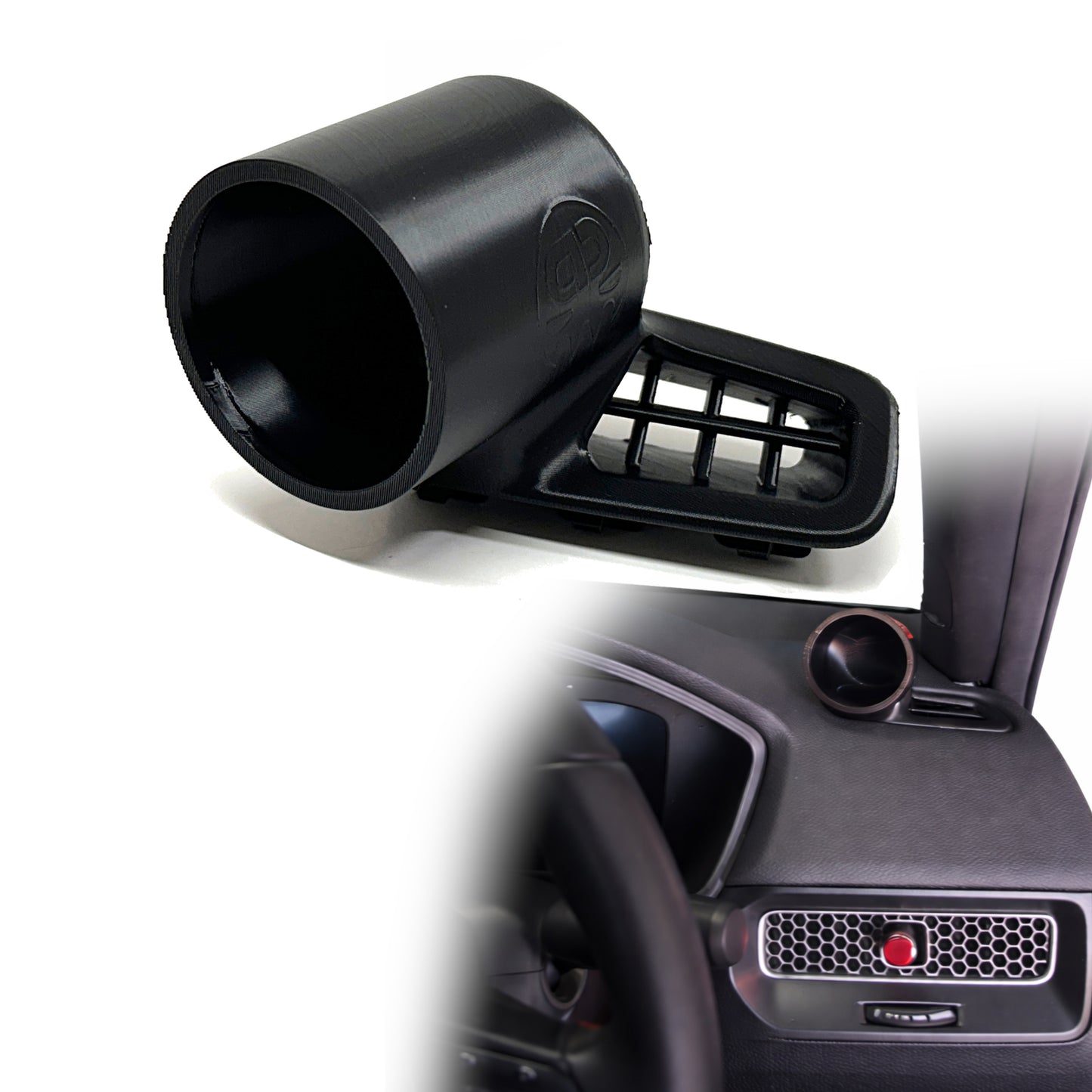 Single gauge pod mount for 2022-2026 Civic 11th gen functional defrost vent