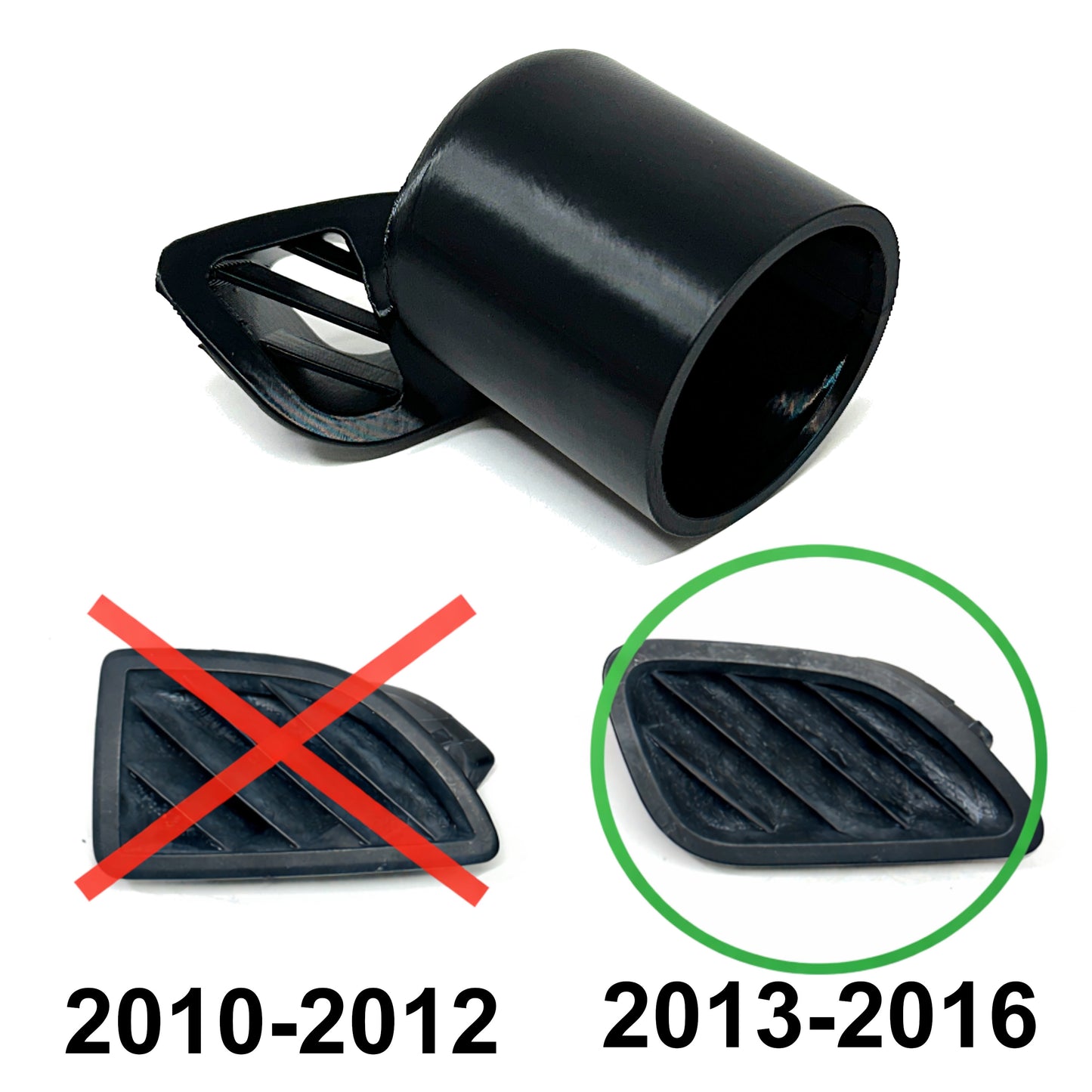 Single gauge pod mount for 2013-2016 Hyundai Genesis Coupe Defrost vent