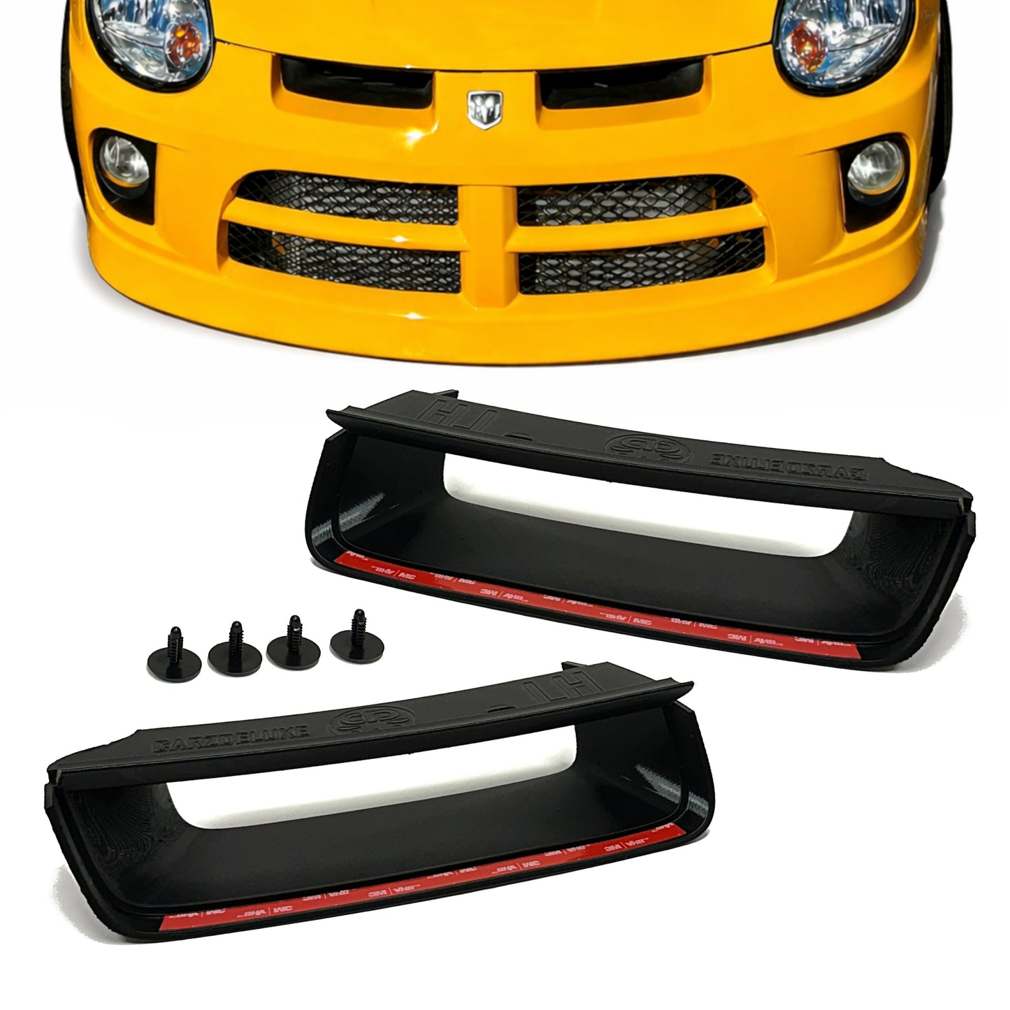 Front bumper nostril ducts for 2003-2005 SRT4 Dodge Neon (3D Printed TPU)