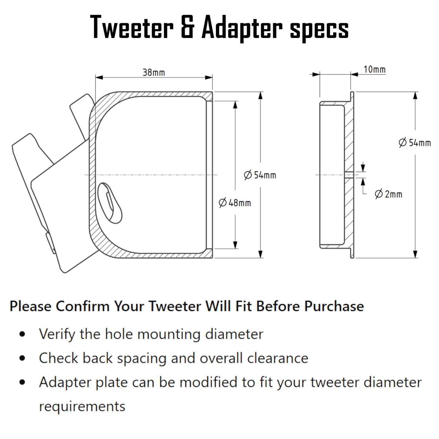 Tweeter pods for 2010-2018 Ram defrost vent