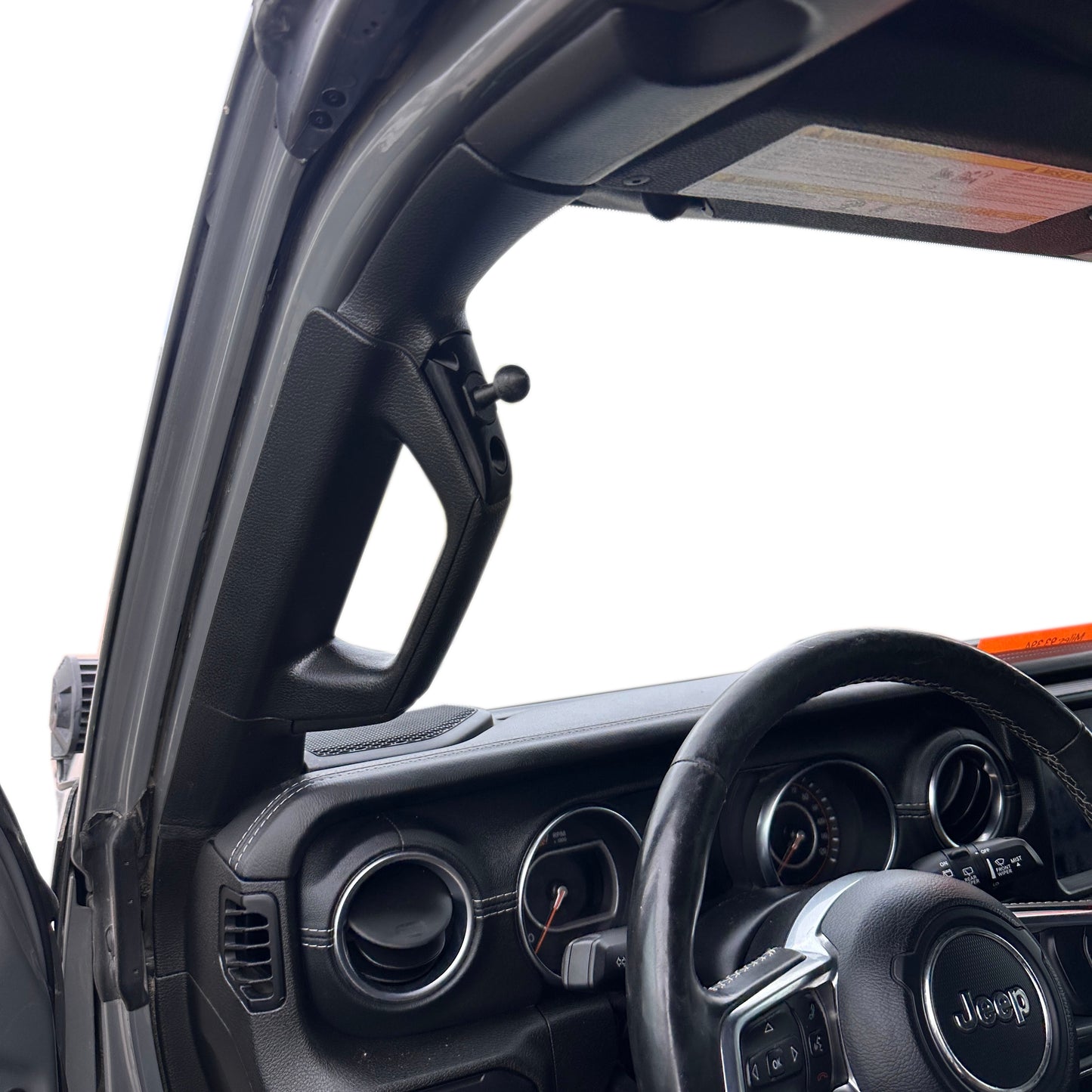 Custom Ball mount for 2018-2024 Jeep Wrangler Pillar cap 1" or 17mm